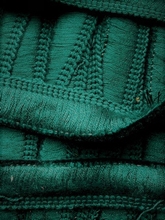Band - groen - franje  30 mm