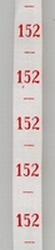 Maatlint - rood  maat 152