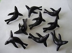 Zeehond - zwart  20 mm