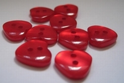 Herz - rot  11 mm