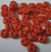 1 Miniknopf - orange  4,2 mm