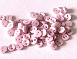1 miniknoopje - roze  4 mm
