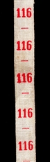 Maatlint - Rood  Maat 116