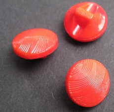 Glasknoop - rood  11 mm