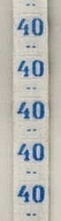 Maatlint - blauw  maat 40