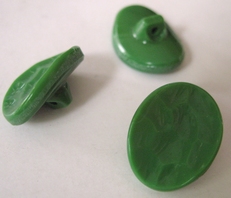 Glasknoop - groen  19 x 14 mm