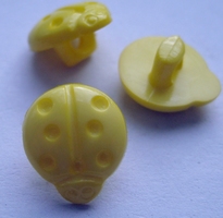 Lieveheerbeestje - geel  11 mm