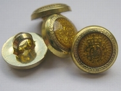 Goldfarbe-Knopf  12 mm