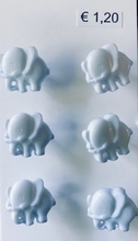 6 Elefant - hellblau  13 mm