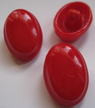 Glasknoop - rood  18 mm