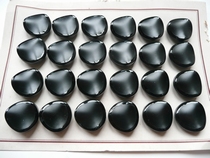 24 Glasknopen - zwart  19 mm