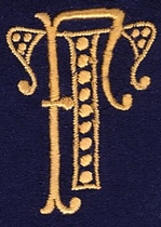 Monogram T.F.  4 x 3 cm