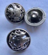 Grau-Knopf  17,5 mm