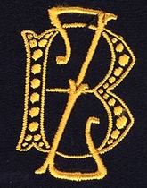 Monogram B.Z.  4 x 3 cm