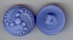 Glasknoop - blauw  18 mm