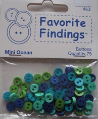 Mini Ocean - 75 knoopjes  6,5 mm