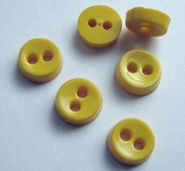 Knoopje - geel  6,5 mm