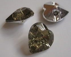 Hartje - groen  15 x 14 mm