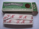 Initialen - Lint F.N. Lint 1 cm breed