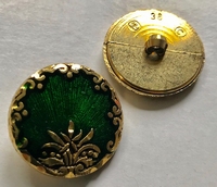Goldfarbe-Knopf 20 mm