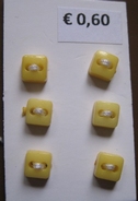 6 knoopjes - geel 5 mm