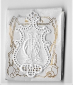 6 Monogrammen K.O. 4,5 x 2,5 cm