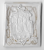 6 Monogrammen - R.U. 4,5 x 2,5 cm