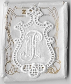 5 Monogrammen H.P. 4,5 x 2,5 cm