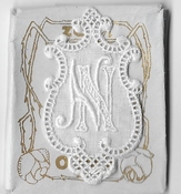 6 Monogrammen N.N. 4,5 x 2,5 cm