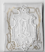 6 Monogrammen U.Z. 4,5 x 2,5 cm