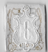 5 Monogrammen E.O. 4,5 x 2,5 cm