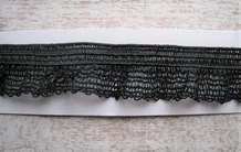 Kant - Elastisch - zwart 15 mm