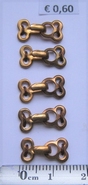 5 Haken und Öse 15 mm