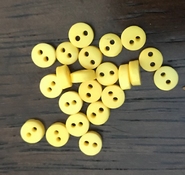 Knoopje - geel 6 mm