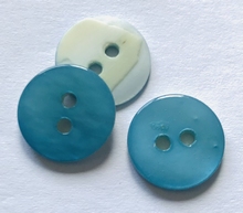 Parelmoer  - lichtblauw 12,5 mm