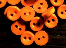 Knoopje -  oranje 6,5 mm