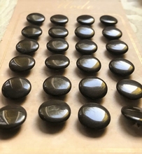 36 Glasknöpfe auf Kart 14 mm