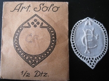 6 Monogrammen - C.F. - F.C. 29 x 24 mm