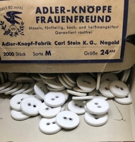 2000 Linnen knopen 15,5 mm