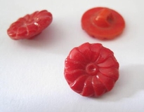 Knopf - Rot 13 mm