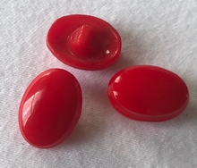 Knopf - Rot 13 x 17 mm