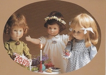 3 Poppen 15 x 10,5 cm