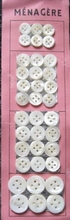 36  Parelmoerknoopjes - kaart 10 mm