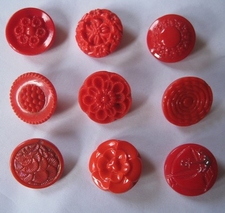 9 Glaskn&ouml;pfe 18 mm