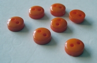 Knoopje -  oranje 6 mm