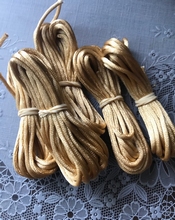 Schnur - gold/braun 2 mm