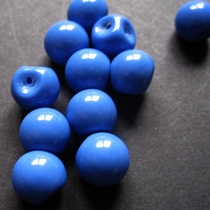 Glasknoop - blauw 10 mm