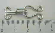 4 x  Haken und Öse 3,5 cm