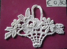 Bloemenmandje H 4 x B 5,5 cm
