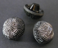 Glasknoop - zwart 14 mm